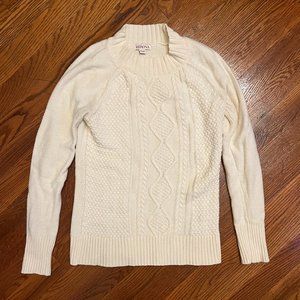 Cream Cable Knit Sweater by Merona